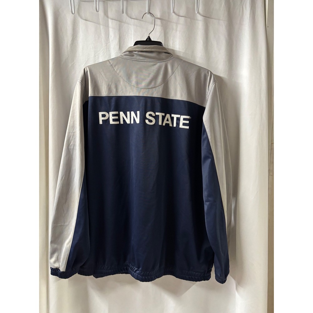 Penn State Nittany Lions Carl Banks Track Jacket Men's XXLG Blue Gray Zip‎ Up - Picture 3 of 4